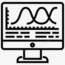 医学统计计算机分析计算机科学图标高清图片