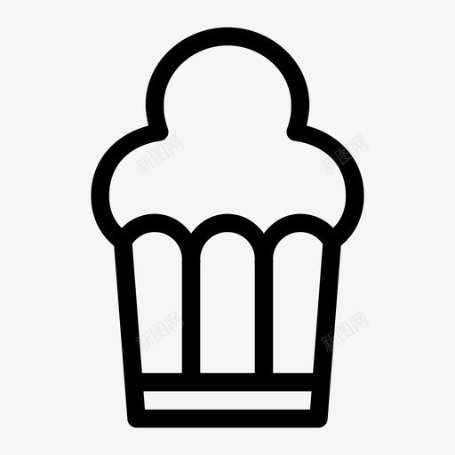 松饼早餐纸杯蛋糕图标svg_新图网 https://ixintu.com 早餐 松饼 涂鸦 纸杯蛋糕 食物