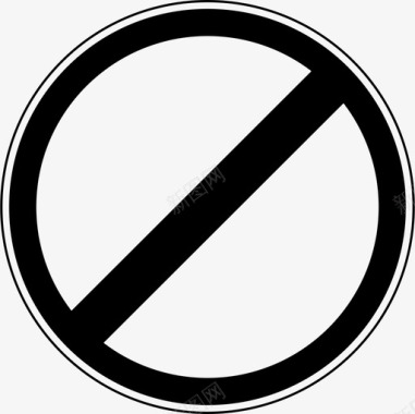 禁止停车道路路标图标图标