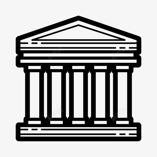 博物馆建筑城市图标svg_新图网 https://ixintu.com 博物馆 博物馆建筑 城市 建筑 建筑1