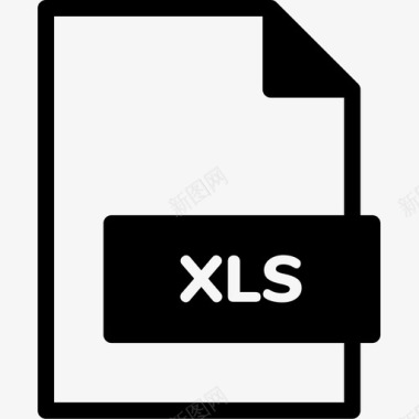 xls文件扩展名格式图标图标