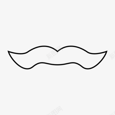 胡子头发男性图标图标