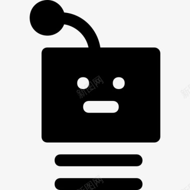 机器人自动化机器人脸图标图标