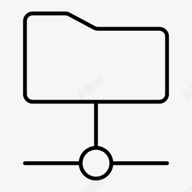 文件夹共享连接的文件夹文件共享图标图标