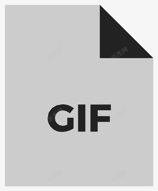 gif压缩扩展名图标svg_新图网 https://ixintu.com gif 压缩 扩展名 文件 格式 类型