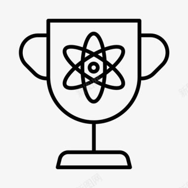 物理奖原子结构核科学图标图标