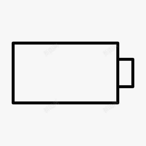 空电池低电池低功率图标svg_新图网 https://ixintu.com 低功率 低电池 无电 空电池