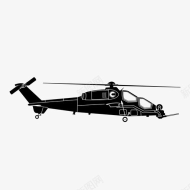 攻击直升机直升机图标图标