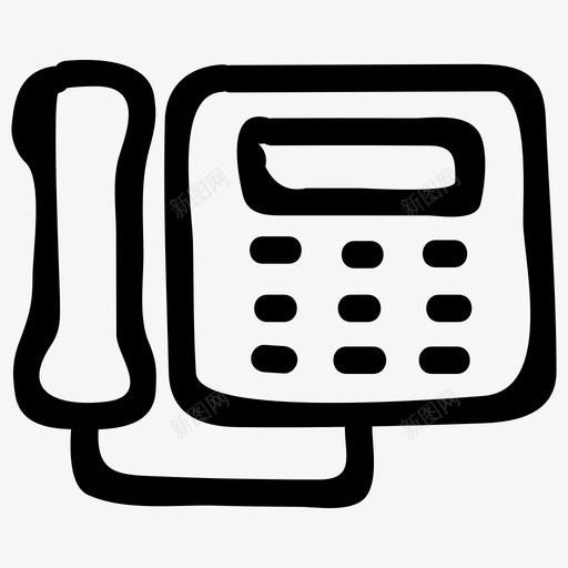 旧的电话通讯电话技术图标svg_新图网 https://ixintu.com 旧的电话 电话技术 通讯