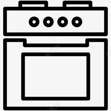 烤箱厨师厨房图标图标