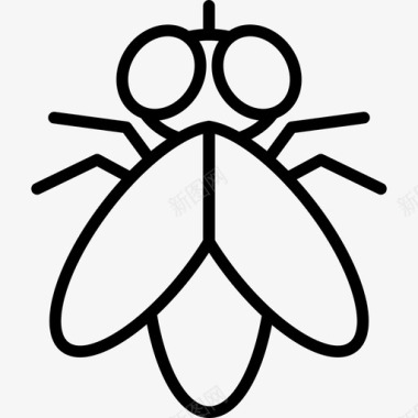 苍蝇昆虫虫子图标图标