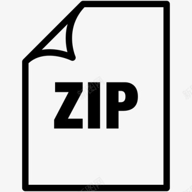 zip扩展名文件图标图标