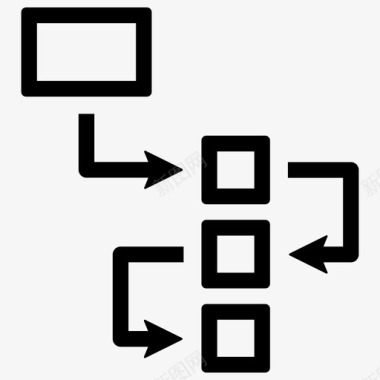 图表流程图层次结构图标图标
