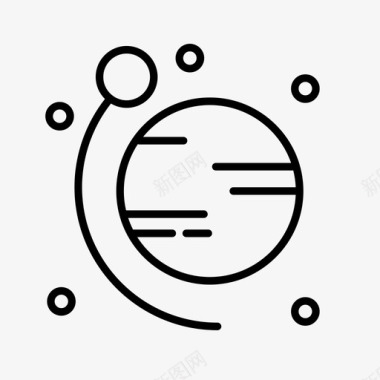 太空占星术天文学图标图标