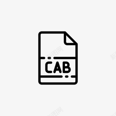 cab文档扩展名图标图标
