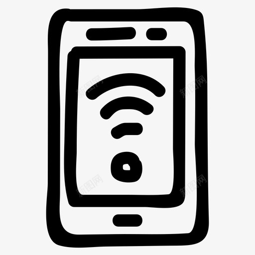 平板电脑通讯设备图标svg_新图网 https://ixintu.com 信号 平板电脑 手机 网络通讯手绘 设备 通讯