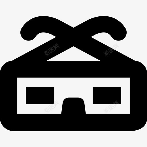 复古3D眼镜电影院电影摄影图标svg_新图网 https://ixintu.com 复古3D眼镜 电影摄影 电影院