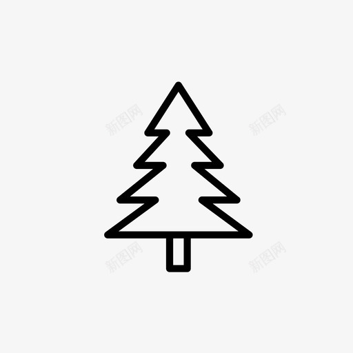 圣诞树圣诞套装3图标svg_新图网 https://ixintu.com 圣诞套装3 圣诞树
