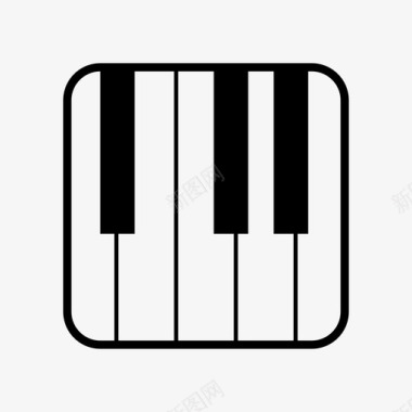 音乐剧键盘键图标图标