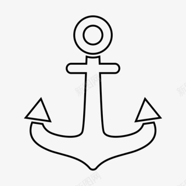 船舱锚海军图标图标