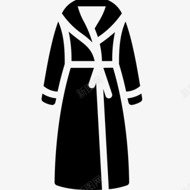 晨衣冬装女式图标图标