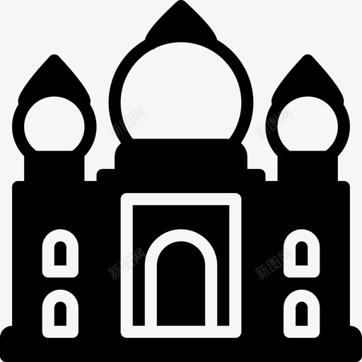 土耳其建筑建筑寺庙图标svg_新图网 https://ixintu.com 土耳其建筑 寺庙 建筑 建筑坚固