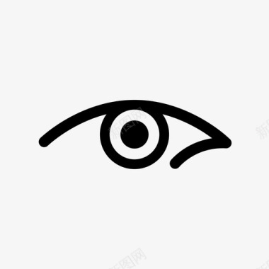左眼眼睛人眼图标图标
