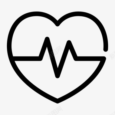 心率检查心跳图标图标