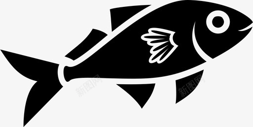 鱼金鱼图标图标