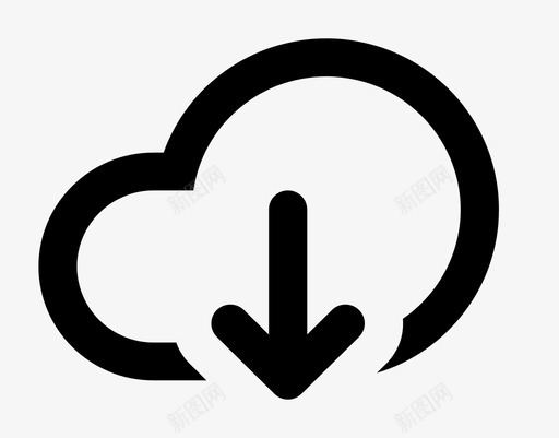 cloud downloadsvg_新图网 https://ixintu.com cloud download