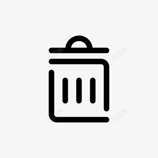 垃圾桶删除移动应用打开行图标svg_新图网 https://ixintu.com 删除 垃圾桶 移动应用打开行