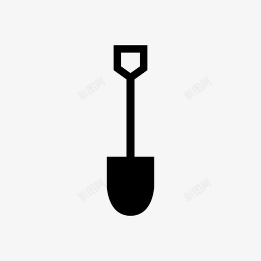 铲子农用标志图标svg_新图网 https://ixintu.com 农用 工作 工具 标志 铲子