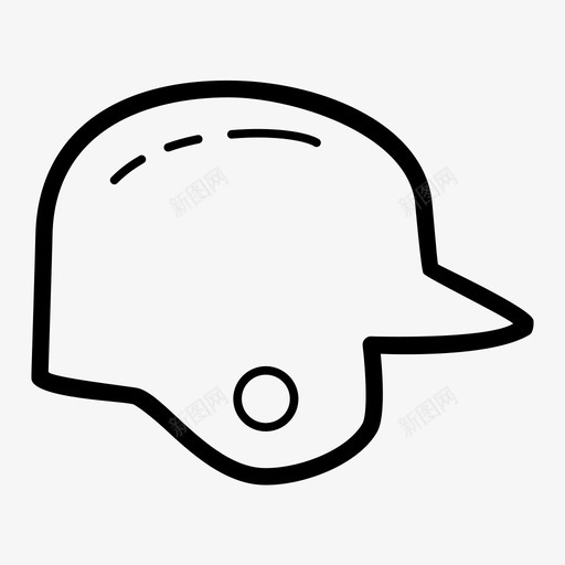棒球头盔设备游戏图标svg_新图网 https://ixintu.com 棒球头盔 游戏 设备 运动