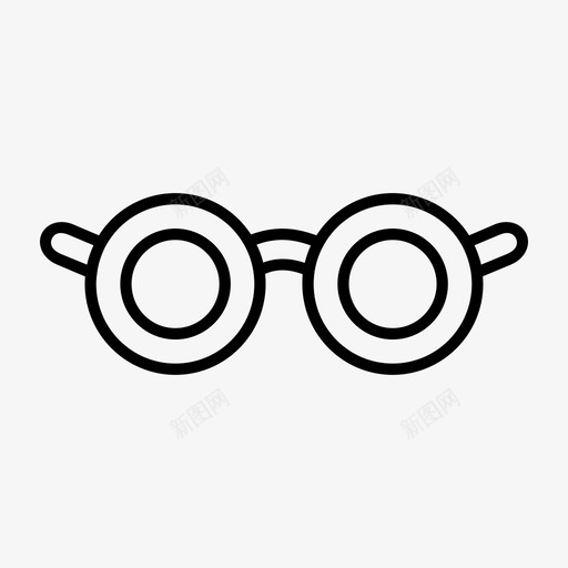 眼镜镜框阅读眼镜图标svg_新图网 https://ixintu.com 眼镜 镜框 阅读眼镜