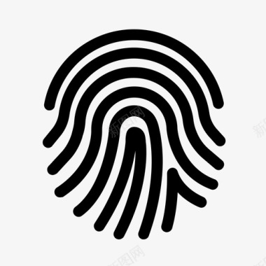 指纹身份证扫描图标图标