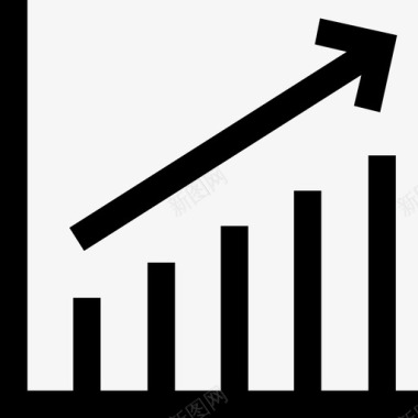 图表箭头条形图图标图标