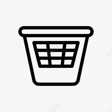 洗衣篮盒子桶图标图标