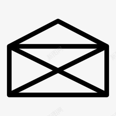 打开的邮件电子邮件信件图标图标