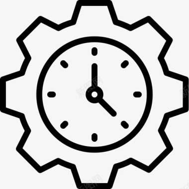 齿轮下钟企业组织机构齿轮钟图标图标