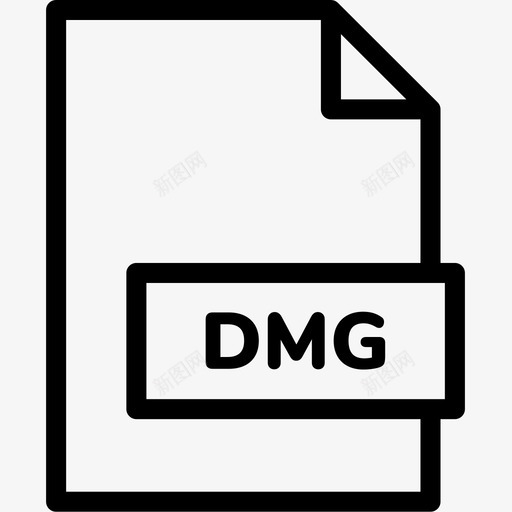 dmg文件扩展名格式图标svg_新图网 https://ixintu.com dmg文件 扩展名 文件格式行 格式 类型