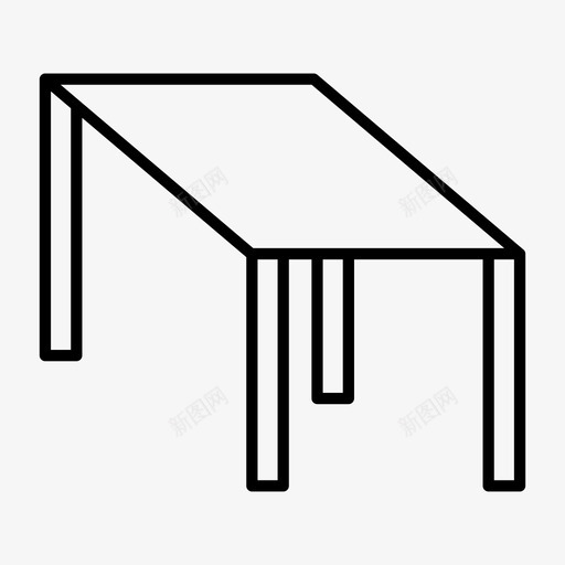 桌子长凳咖啡桌图标svg_新图网 https://ixintu.com 书桌 咖啡桌 家具 桌子 长凳