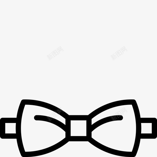领结服装男装图标svg_新图网 https://ixintu.com 服装 男装 男装轮廓 领结