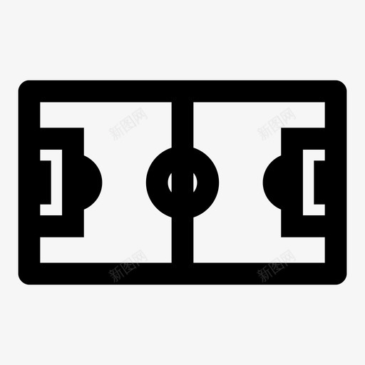 足球场地运动场图标svg_新图网 https://ixintu.com 体育场 场地 足球 运动场