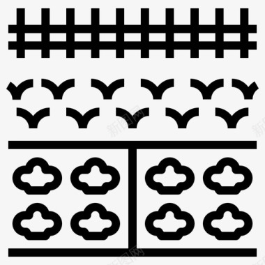 后院园艺种植家庭图标图标