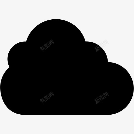 云多云天气预报图标svg_新图网 https://ixintu.com 云 多云 天气 天气预报 智能天气