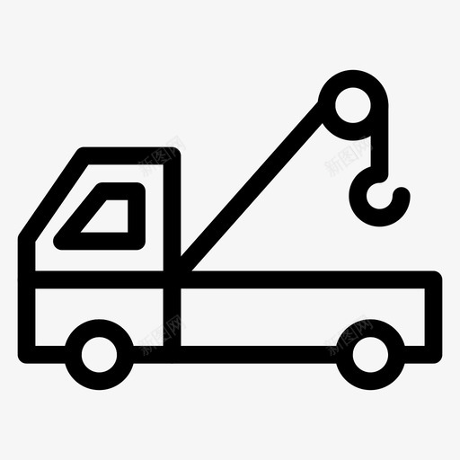 建筑工程师机械图标svg_新图网 https://ixintu.com 卡车 工程师 建筑 机械 物流配送线图标 车辆 运输