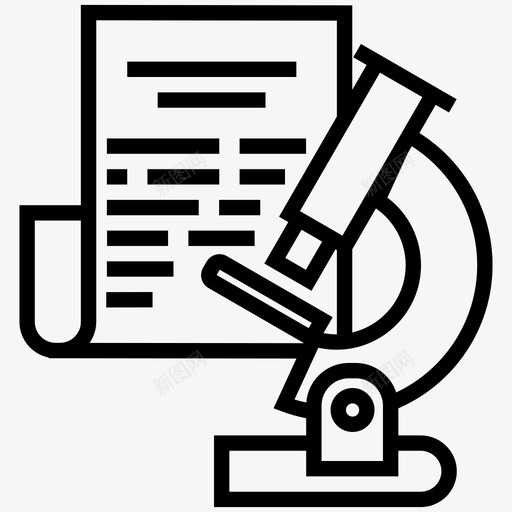 科学教育实验室图标svg_新图网 https://ixintu.com 大纲收集 实验室 教育 显微镜 研究 科学