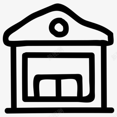 房屋银行住宅图标图标
