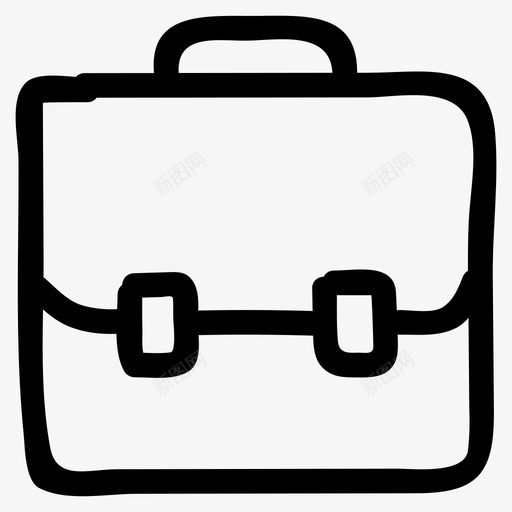 采购袋商务行李图标svg_新图网 https://ixintu.com 公文包 商务 手提箱 网络通讯手绘 行李 购物 采购袋