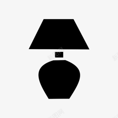 灯具台灯家具和家居图标图标